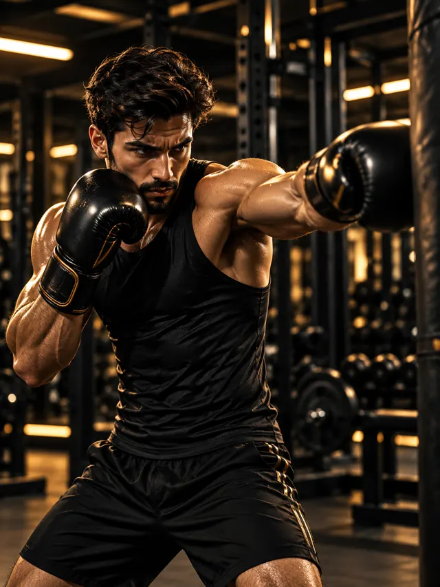 Kick boxing class at Shadow Fitness