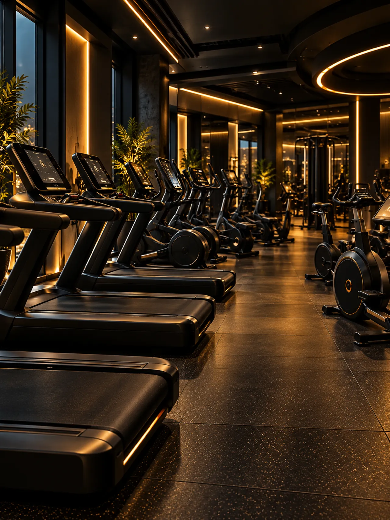 Cardio zone at Shadow Fitness — treadmills and bikes